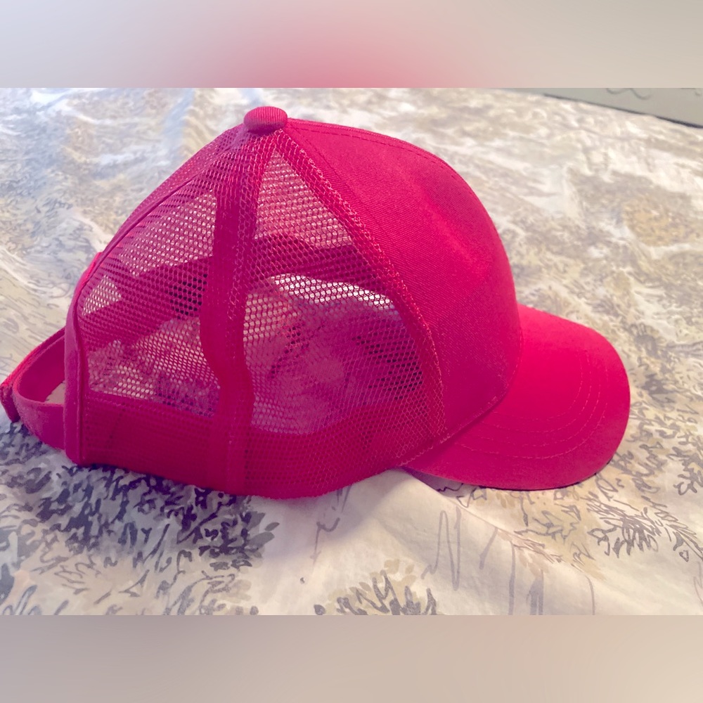 Pink hat brand new never worn brand CC.